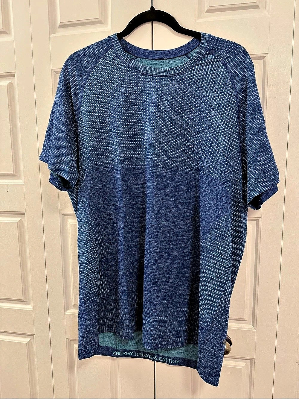 lululemon Metal Vent Tech Short Sleeve Men's Blue Athletic Shirt